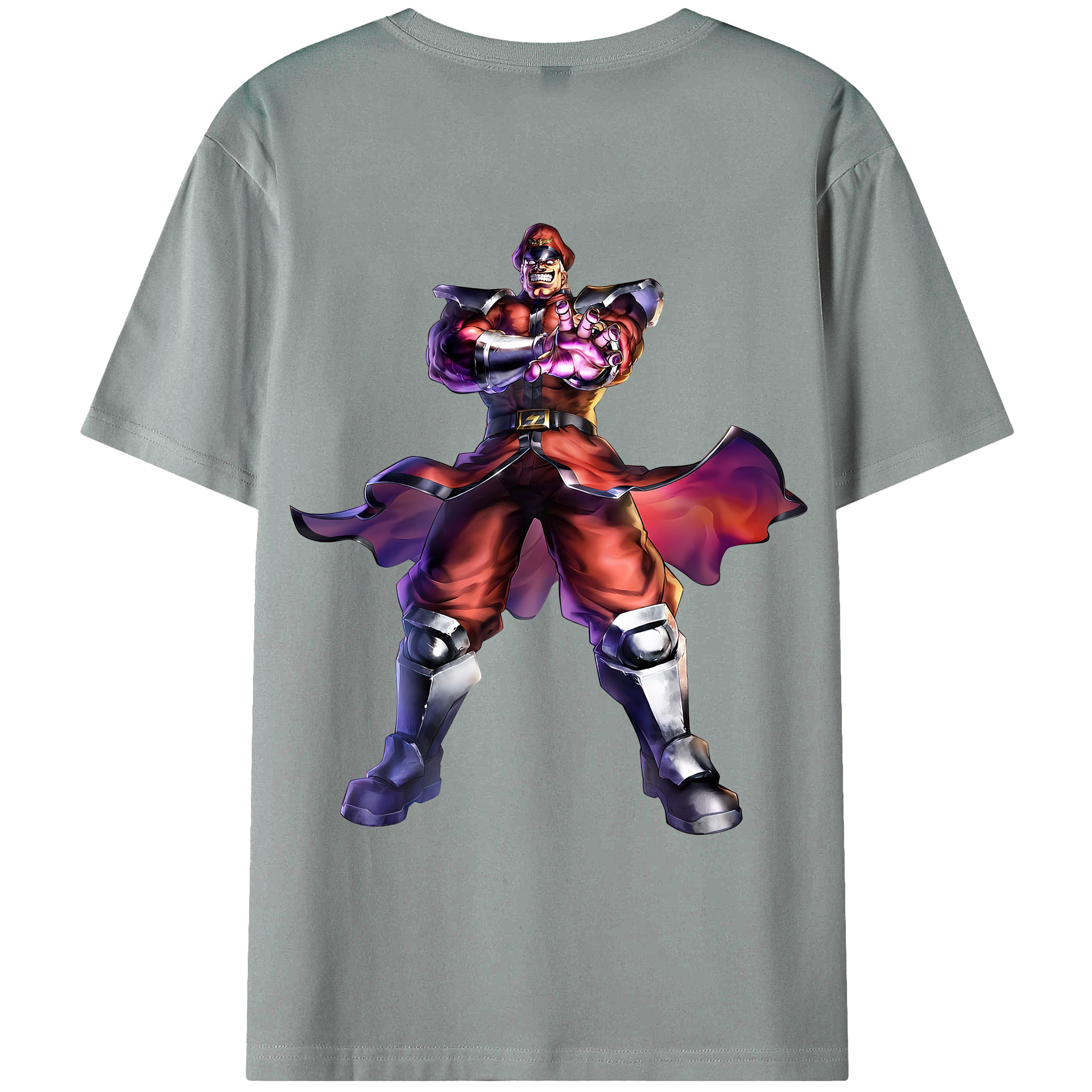 （画像用） 北斗の拳 Fist of the North Star 綿100％ メンズ半袖Tシャツ（バックプリント） 通気性